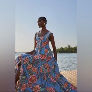 FARM Rio wonderful bouquet blue dress size small NWT